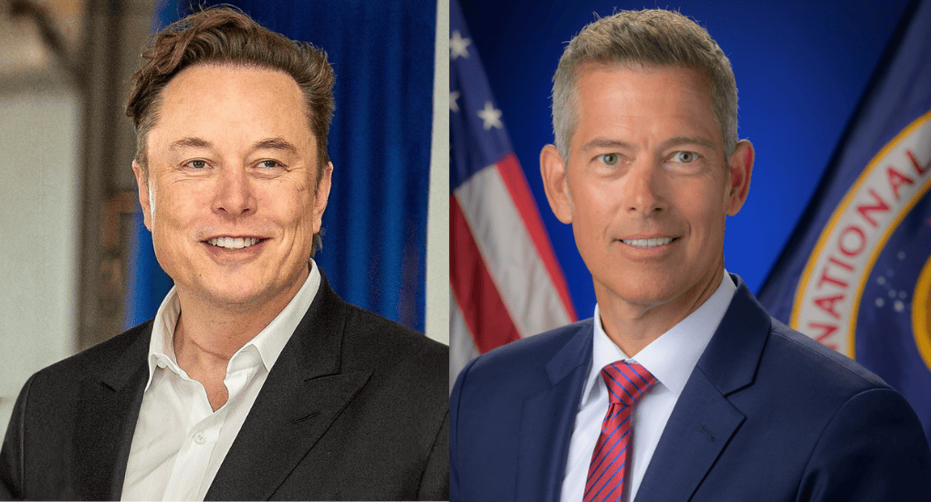Elon Musk and Sean Duffy
