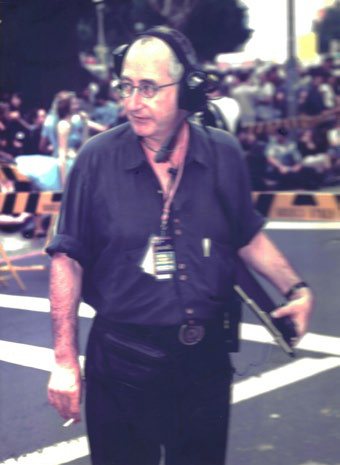 Bruce Pollack managing media on the Mardi Gras parade route