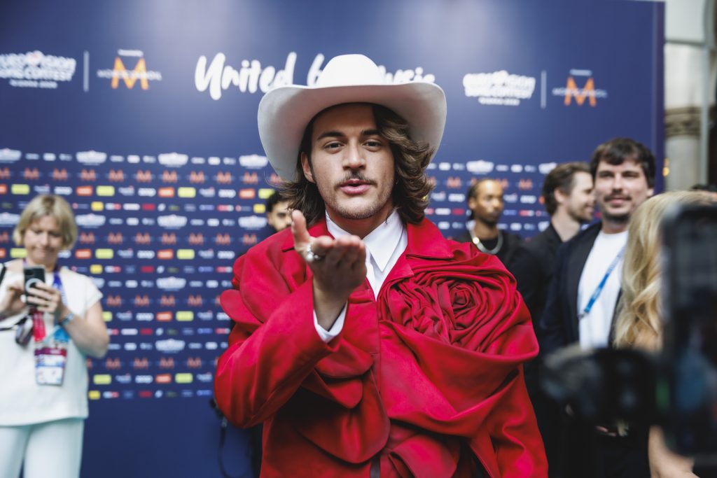 Aidan performs "Bella" for Malta at the Eurovision Song Contest in Vienna 2026. 