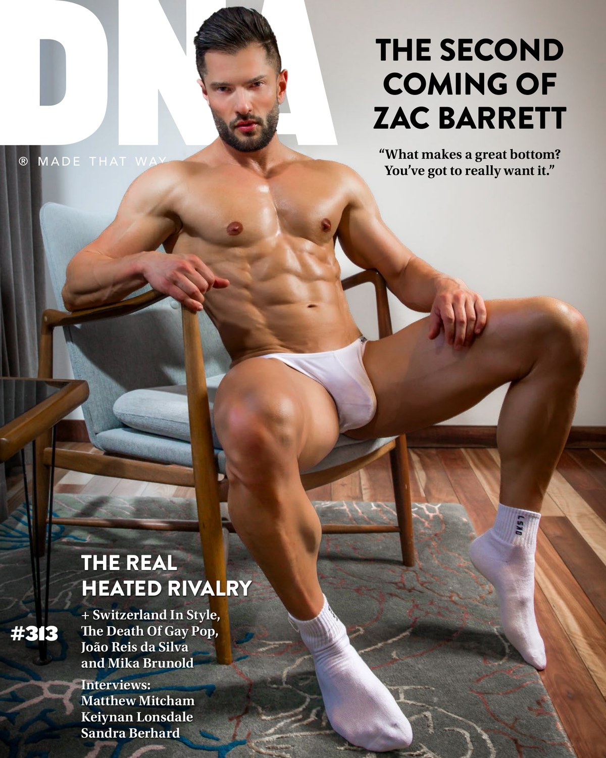 DNA Issue 313 February 2026 cover model Luke Bateman