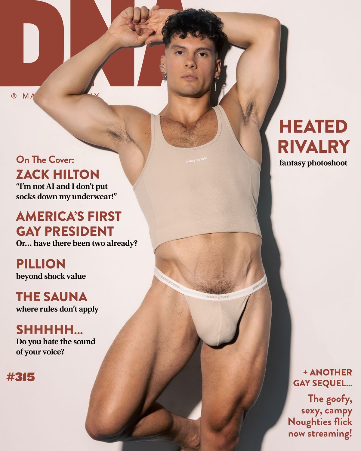 DNA Issue 315 April 2026 cover model Ethan Cavanagh