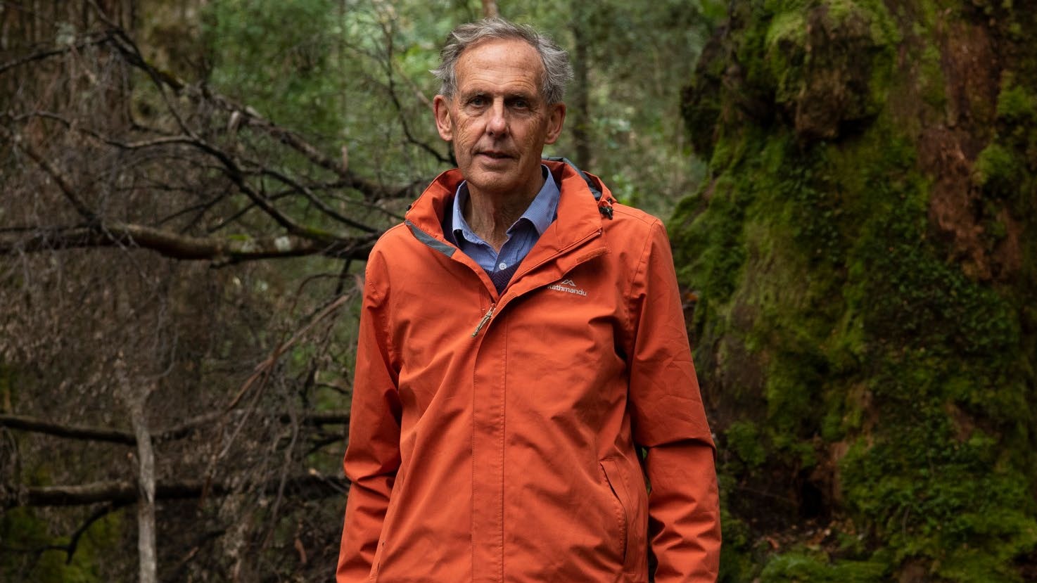 Bob Brown in the Tarkine (photo: Matthew Newton)