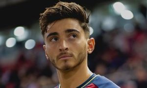 Josh Cavallo in his Adelaide United kit before a match