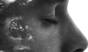 A conceptual double-exposure portrait illustrating chemsex - Party And Play feature, DNA Magazine