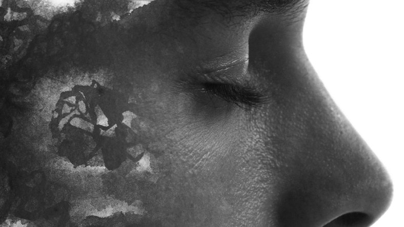 A conceptual double-exposure portrait illustrating chemsex - Party And Play feature, DNA Magazine