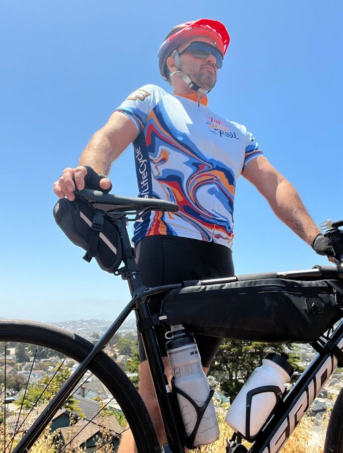 James Wright participating in AIDS/LifeCycle in California