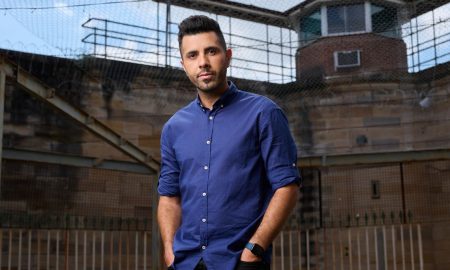 Patrick Abboud, investigative journalist and broadcaster, at the former Cooma prison site in New South Wales