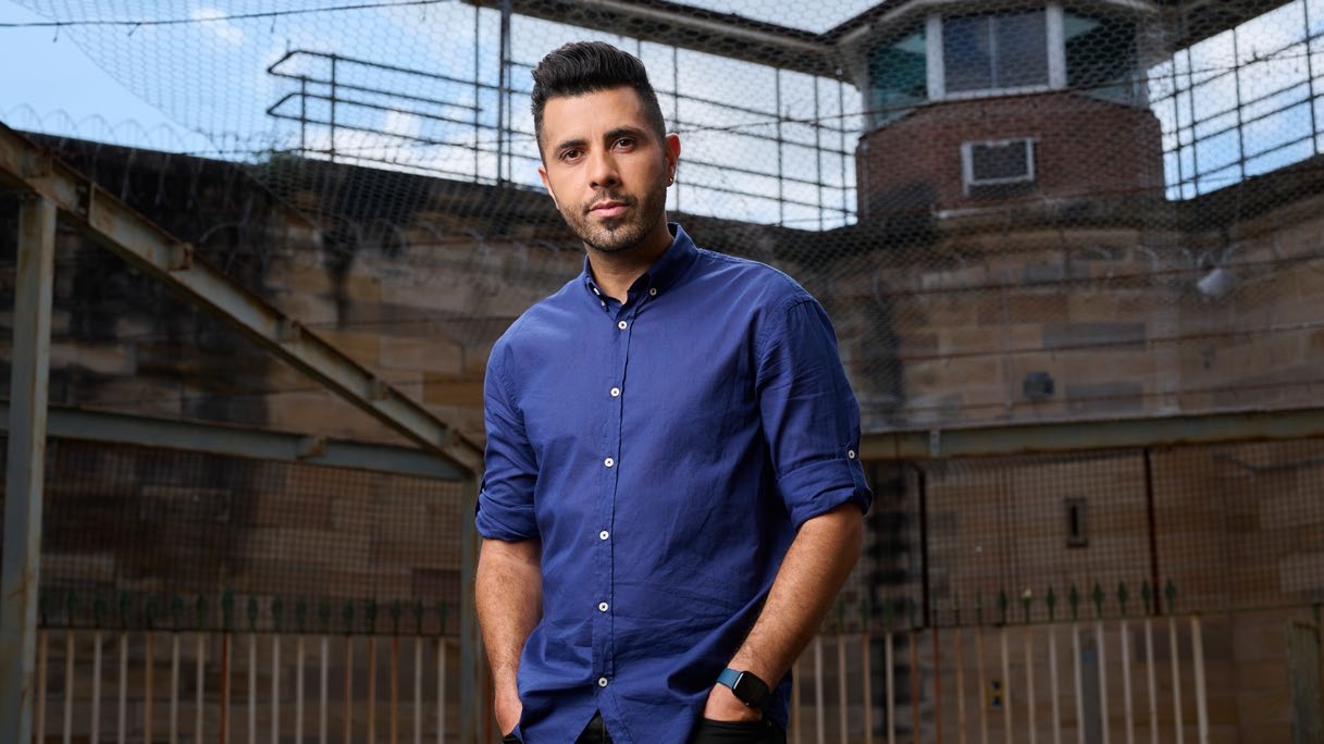 Patrick Abboud, investigative journalist and broadcaster, at the former Cooma prison site in New South Wales