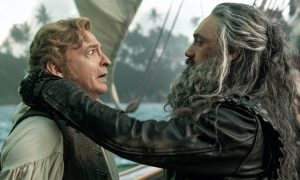Captain Bonnet (Rhys Darby) and Blackbeard (Taika Waititi) in Our Flag Means Death